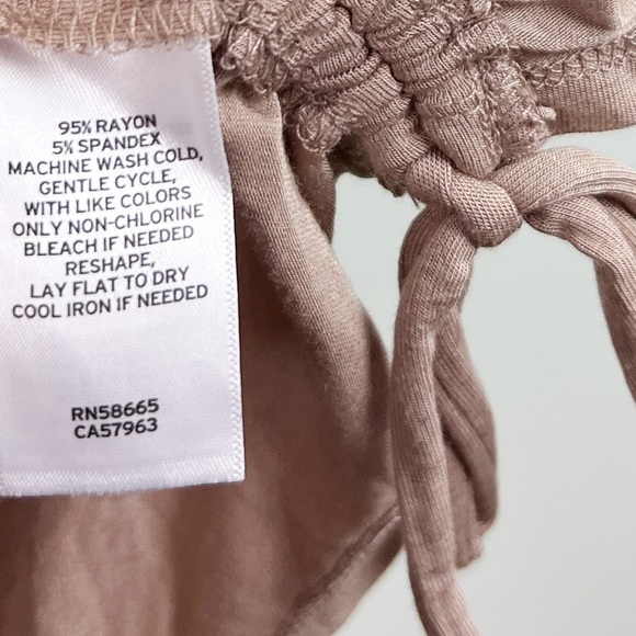 NWT Melrose & Market Ruched Long Sleeve Bodycon Dress in Tan - Picture 7 of 8